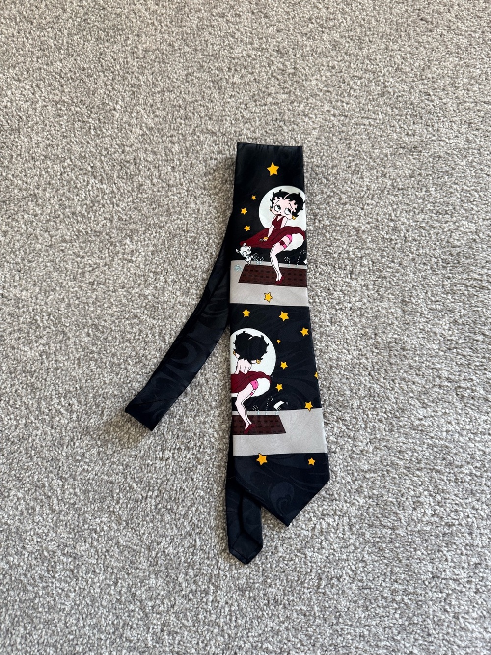 Betty Boop Black Novelty Necktie | Betty & Pudgy Collectible